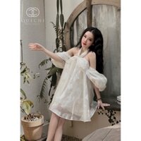 Đầm gấm rớt vai quyến rũ siêu xinh có may theo số đo (thời trang bigsize vicky.g - anitagreen) G323