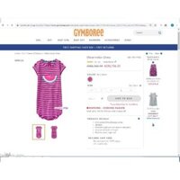 Đầm Gymboree bé gái, VN xuất xịn. Đã onweb hãng.Chất len cotton mỏng đứng phom rất đẹp, hình in kết kim sa, đính đá.