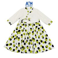 Đầm Hanbok cách tân bé gái họa tiết Bi Xanh lá cotton - AICDBGUFGDDS - AIN Closet