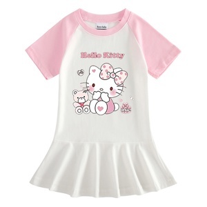 size 1 đến 7 tuổi váy thun cotton mùa hè bé gái hình Hello Kitty  Sản phẩm   mechipxinhcom
