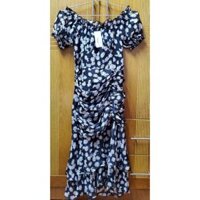 Đầm hoa cúc nhún eo bèo đuôi cá