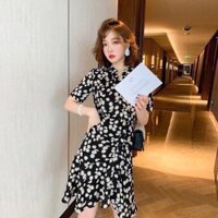 Đầm Họa Tiết Hoa Cúc Dáng Xòe 2750 - Hàng Nhập
