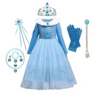 Đầm Hóa Trang Công Chúa anna elsa Trong Phim frozen 2 Cho Bé Gái 2-10 Tuổi k35