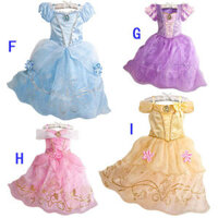 Đầm Hóa Trang Công Chúa Belle Cinderella Aurora Rapunze