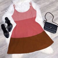 Đầm hồng 2 dây