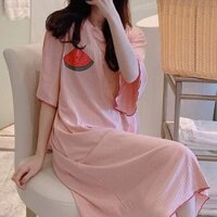 Đầm  hồng  dưa  hấu