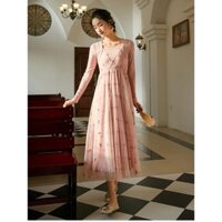 Đầm Hồng Pastel 3D tim nổi - phong cách Cổ Điển - Hàng Cao Cấp (có sẵn kèm ảnh chi tiết hình cuối)