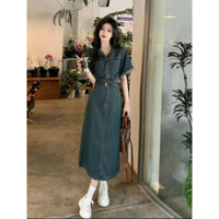 Đầm jean nữ bigsize 75kg