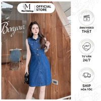 Đầm Jean Nữ Sát Nách, Váy Bò Thiết Kế Nữ Dáng Dài Mặc Hè Thời Trang Nữ | MORI CLOTHINGS