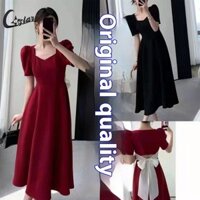 Đầm khí chất cổ điển Giảm béo Váy hở lưng đẹp