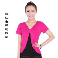 Đầm Khiêu Vũ Latin Vải cotton Tay Ngắn Thời Trang Mùa Xuân Cho Nữ f 7.25