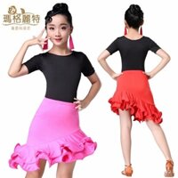 Đầm Khiêu Vũ Nhảy latin Thời Trang Xuân Hè Cho Bé Gái