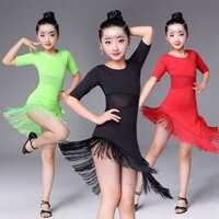 Đầm Khiêu Vũ Phối Tua Rua Thời Trang Mùa Hè Cho Bé Gái