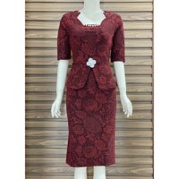 Đầm Kim Tuyến Trung Niên hàng cao cấp  (55kg - 70kg)MS11