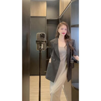 Đầm len body, váy hai dây ôm body sexy hai dây chất len tăm dày dặn phong cách hàn quốc