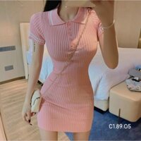 ĐẦM LEN CỔ VIỀN HÀNG QUẢNG CHÂU CAO CẤP