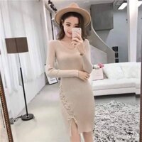 Đầm len dệt kim Quảng Châu
