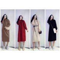 Đầm len zip dáng suông bầu bí bon chen❌siêu đẹp❌