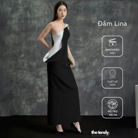 Đầm Lina lệch vai, sát nách, thiết kế gợi cảm, ôm body dành cho nữ | the tendy - natural & minimalist