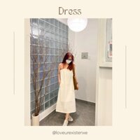 Đầm linen dáng suông