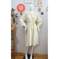 ĐẦM LINEN PHOM SUÔNG TAY PHỒNG