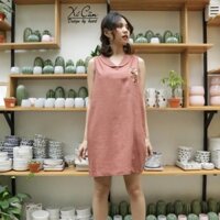Đầm Linen Thêu Hoa Trái