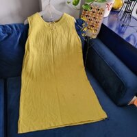 Đầm Linen vàng chanh