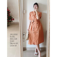 Đầm linen xô Belt rời