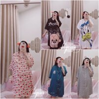 đầm lụa satin bigsize ảnh thật shop chụp