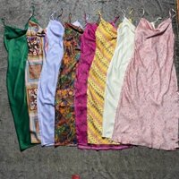 Đầm lụa satin Urban Oufiters dư xịn (nhiều màu)