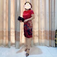 Đầm lụa satin