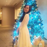 Đầm lụa trắng tay nơ size M