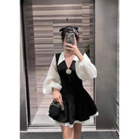 Đầm mango phối voan bèo