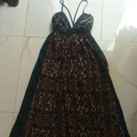 Đầm maxi 2 dây dáng dài