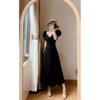 đầm maxi 2 màu trắng, đen