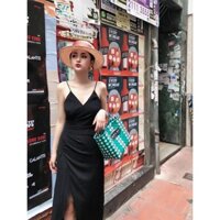 Đầm maxi body 2 dây xẻ đùi sexy quyến rũ CX (Minh Trang Shop)