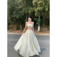 Đầm maxi dài đi biển