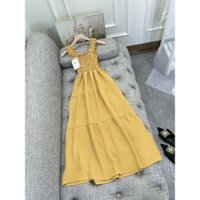 Đầm maxi dáng baby doll cực xinh cho các nàng diện đi dạo biển