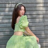 Đầm maxi đi biển dài du lịch khoét eo hè sang chảnh hẹn hò