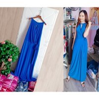 đầm maxi dự tiệc-đi biển 50-100kg(ms: MX763)