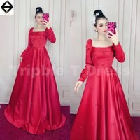 Đầm maxi dự tiệc mặc cưới đính bông hoa hạt ngọc TRIPBLE T DRESS - MS198Y