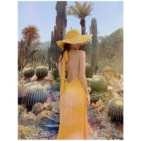 Đầm maxi hở lưng sexy