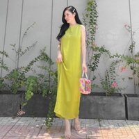 Đầm maxi hở lưng