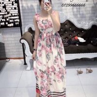 Đầm maxi  hoa quảng châu cao cấp