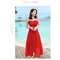 Đầm Maxi Lụa 2 Dây