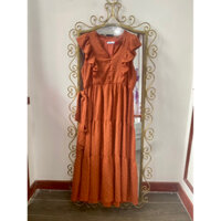 Đầm Maxi Màu Cam Đất ValleyGirl, Size M