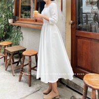 ĐẦM MAXI TAY LỠ CỔ U