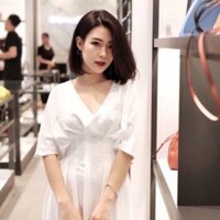 Đầm Maxi trắng đi biển, dự tiệc với cùng đẹp