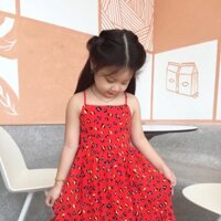 Đầm maxi voan cho bé gái