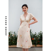 Đầm midi dresses lụa vani hoa nhỡ 311DR2018 ADORE DRESS - M